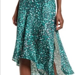 Leith High/ Low Bias Mid Skirt